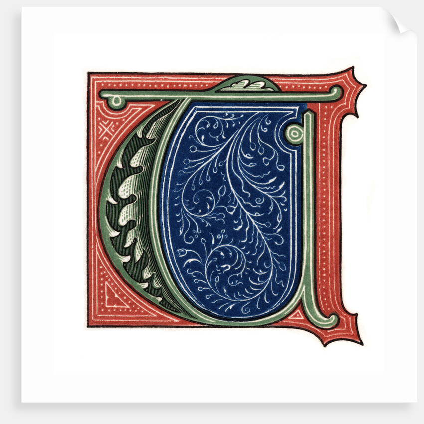 Initial letter 'T' by Henry Shaw