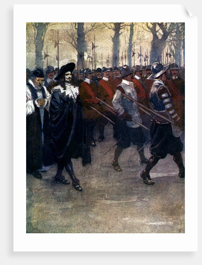 Charles the King walked for the last time through the streets of London by A S Forrest