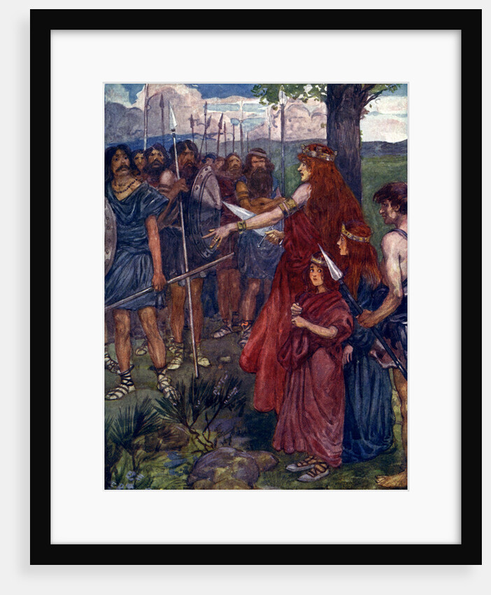 'Will you follow me, men?', c61 AD by A S Forrest