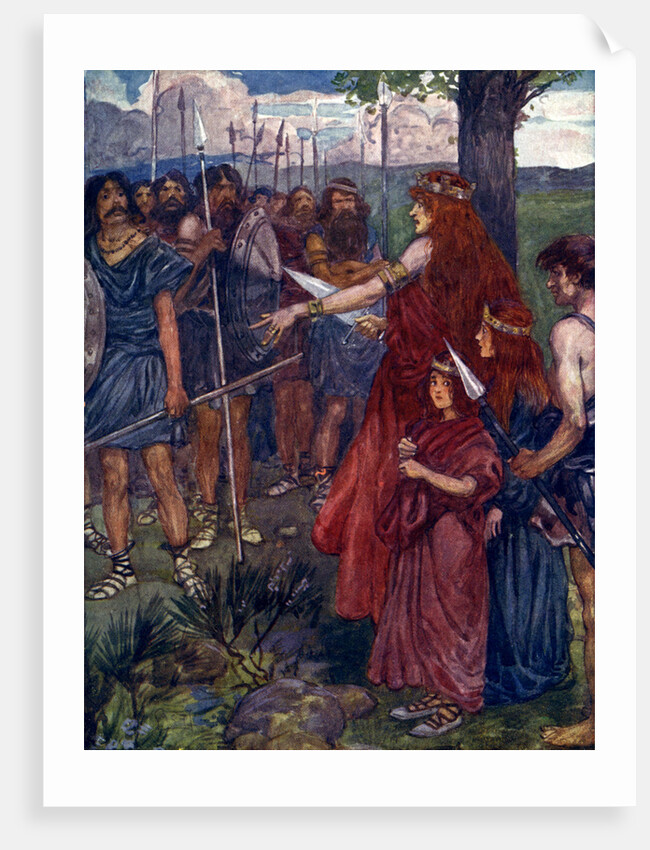 'Will you follow me, men?', c61 AD by A S Forrest