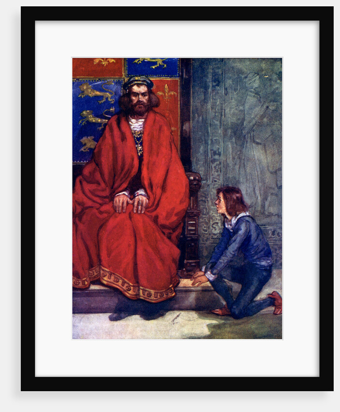 The little boy knelt before the King and stammered out the story by A S Forrest
