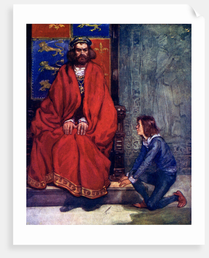 The little boy knelt before the King and stammered out the story by A S Forrest