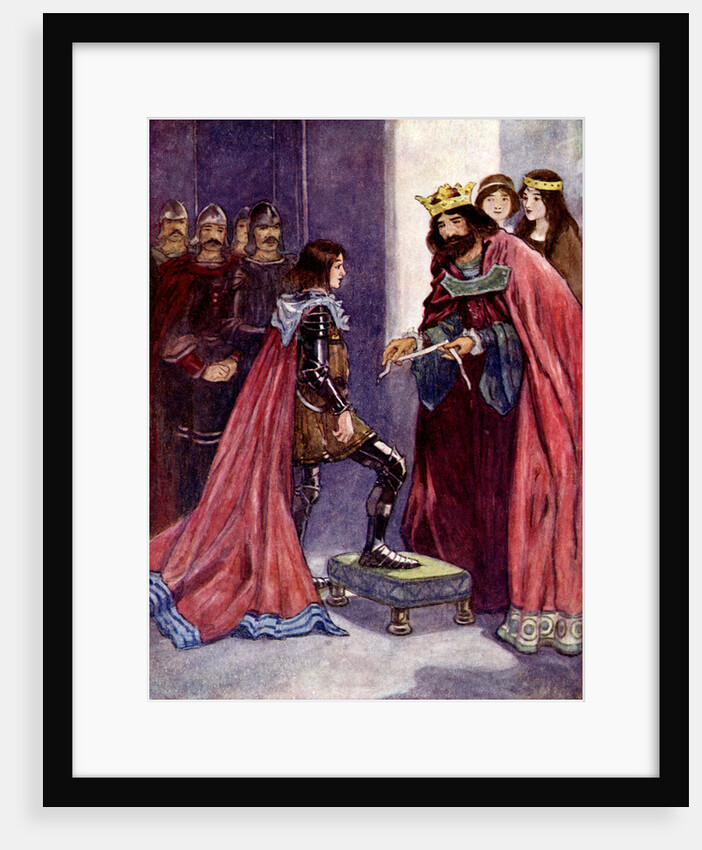 The King made the Black Prince a Knight of the Order of the Garter by A S Forrest