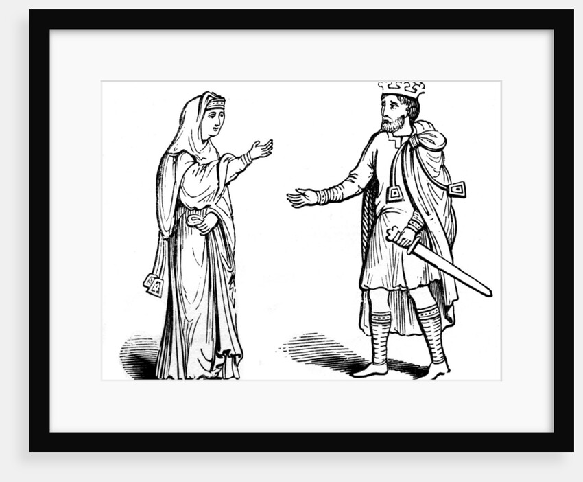 Queen Alfgyfe and King Canute by Anonymous