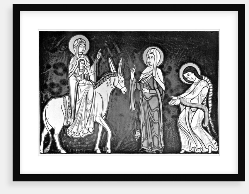Virgin and child wearing Norman costume by Anonymous