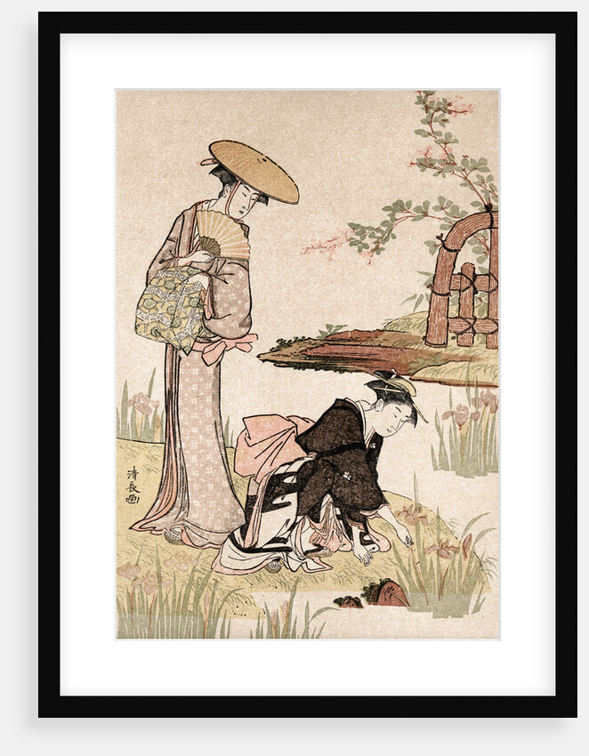 The Iris Garden by Torii Kiyonaga