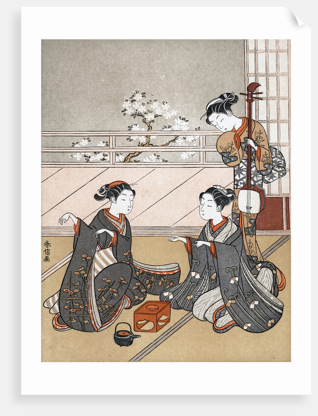 Girls Playing the Game of Ken by Suzuki Harunobu