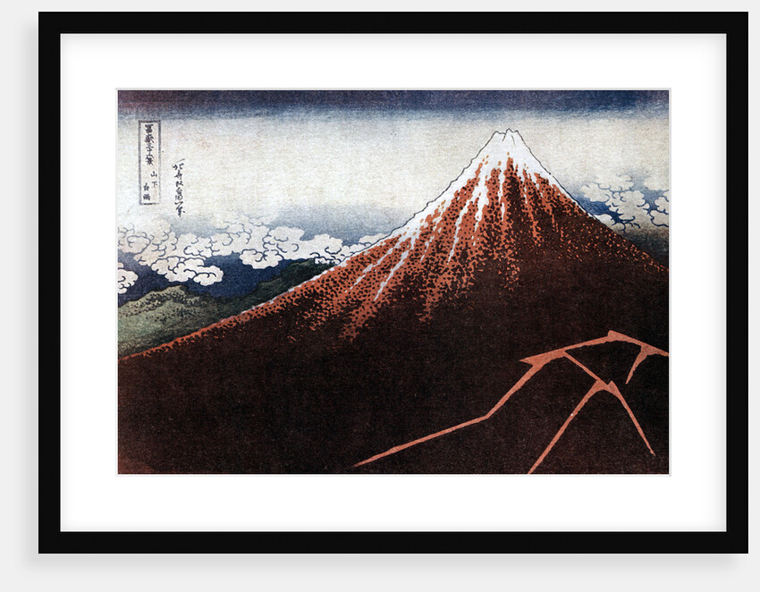 Fuji above the Lightning by HOKUSAI