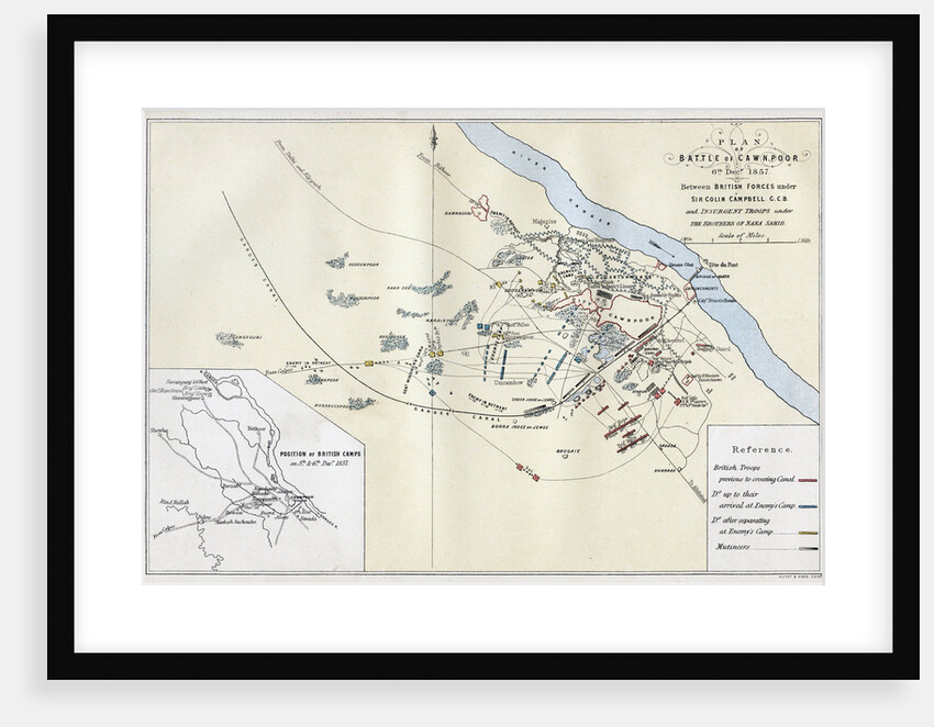 Battle of Cawnpore, India, 6th December 1857, a battle of Indian rebellion of 1857 by Guyoy & Wood