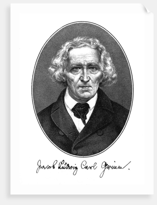 Jakob Ludwig Karl Grimm, German author, philologist and mythologist by Anonymous