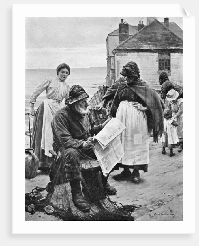 When the Boats are Away by Walter Langley
