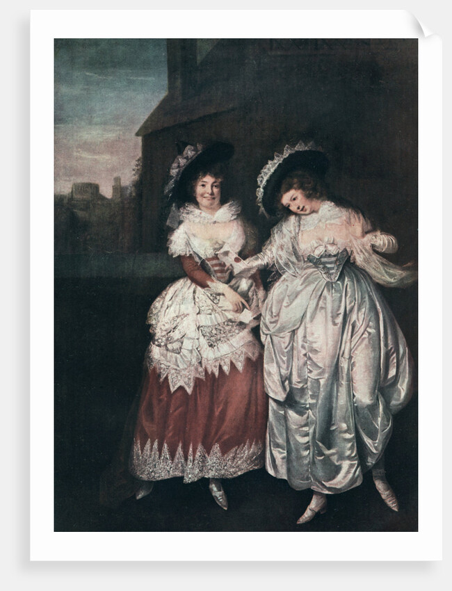 Mrs Page and Mrs Ford Reading Falstaff's Love Letters by Matthew William Peters