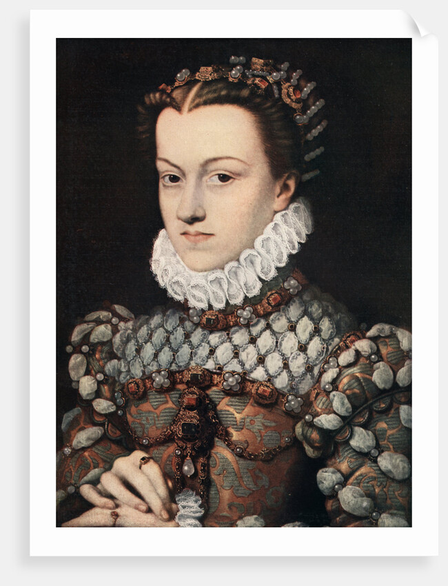Princess Elizabeth of Austria by Francois Clouet