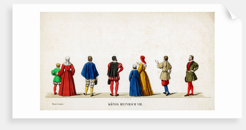 Theatre costume designs for Shakespeare's play, Henry VIII by Anonymous