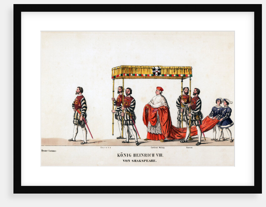 Theatre costume designs for Shakespeare's play, Henry VIII by Anonymous