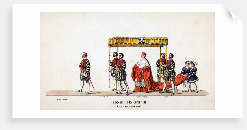 Theatre costume designs for Shakespeare's play, Henry VIII by Anonymous
