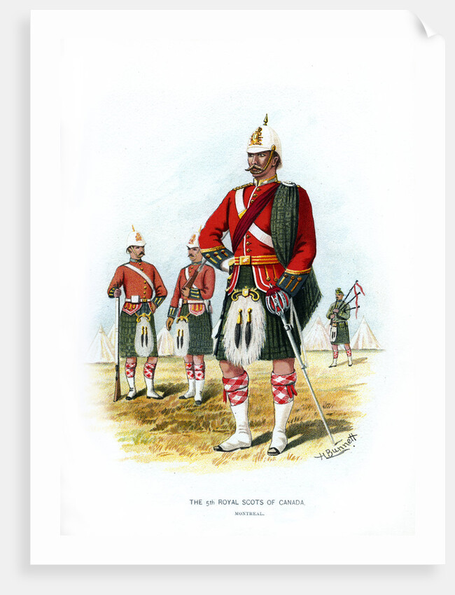 The 5th Royal Scots of Canada, Montreal by H Bunnett