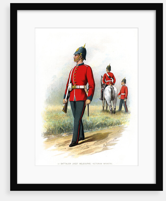 1st Battalion (West Melbourne) Victoria Infantry by H Bunnett