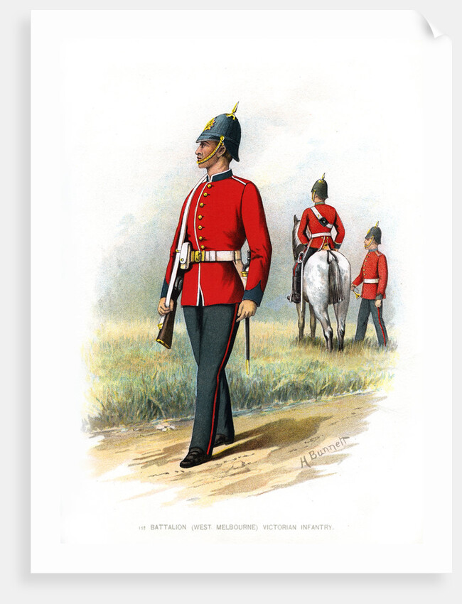 1st Battalion (West Melbourne) Victoria Infantry by H Bunnett