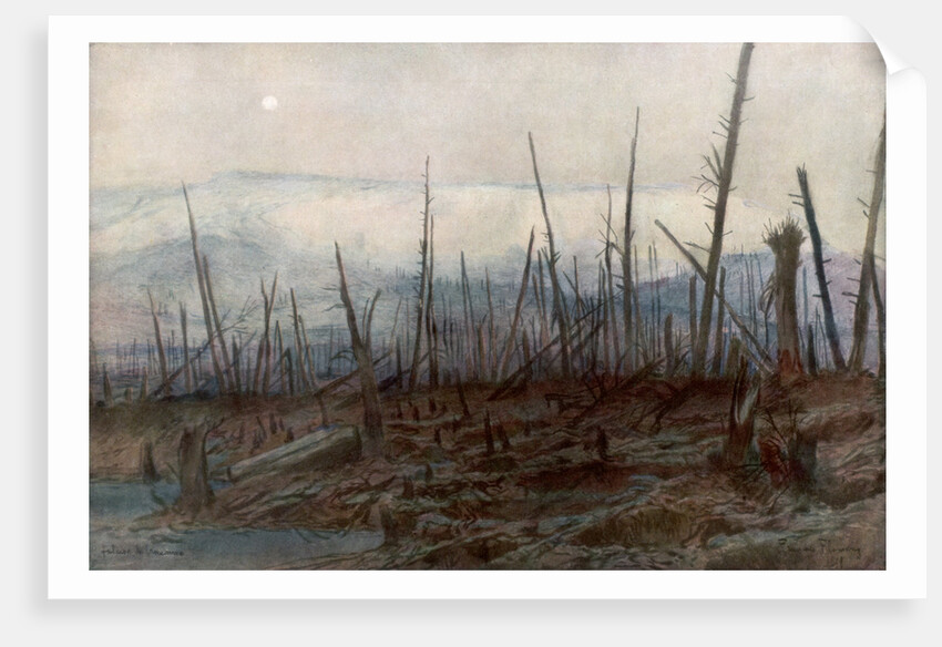 The Cliff of Craonne by Francois Flameng