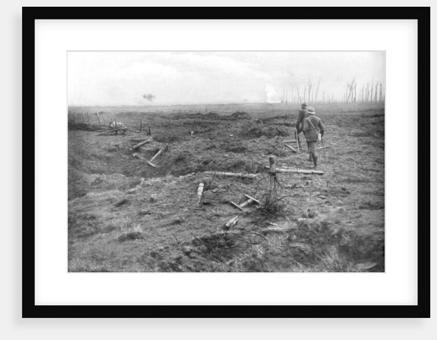 Allied troops at the Yser Canal, Belgium by Anonymous