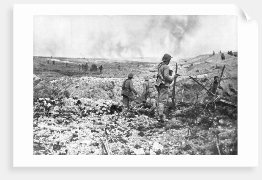 The trenches of Champagne, France by Anonymous