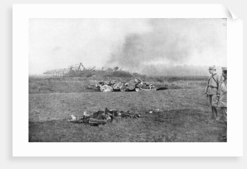 The carcass of Zeppelin LZ93 (L44), St Clement, France by Anonymous