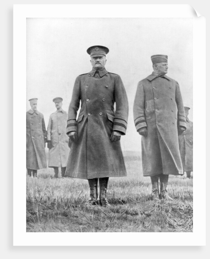 John Pershing and Hunter Liggett, American First World War generals, March 1918 by Anonymous