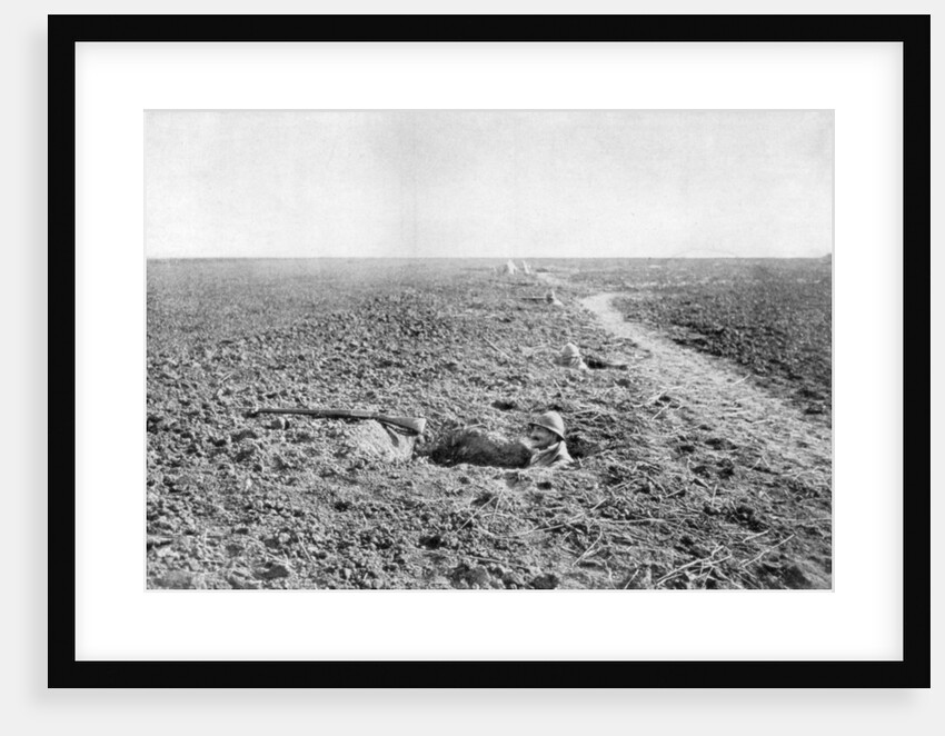 A line of French infantry foxholes by Anonymous