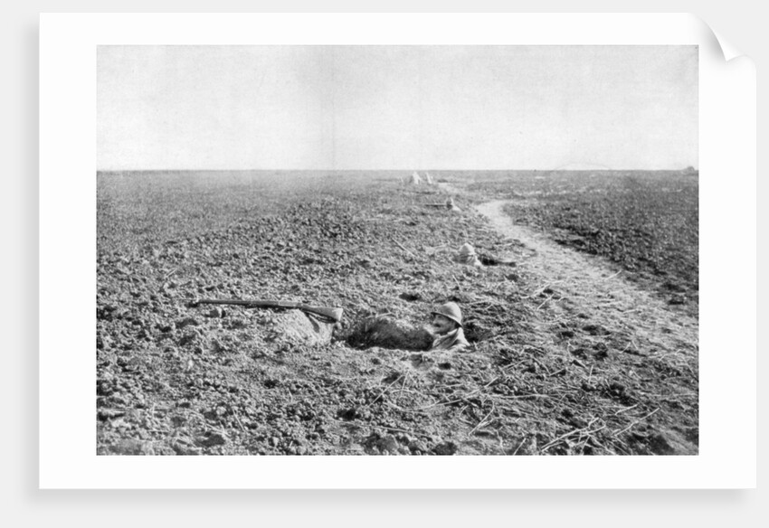 A line of French infantry foxholes by Anonymous