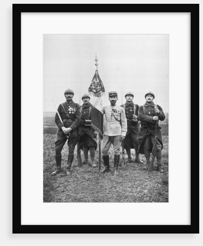 The flag of the 'Regiment de Marche,' of The French Foreign Legion by Anonymous