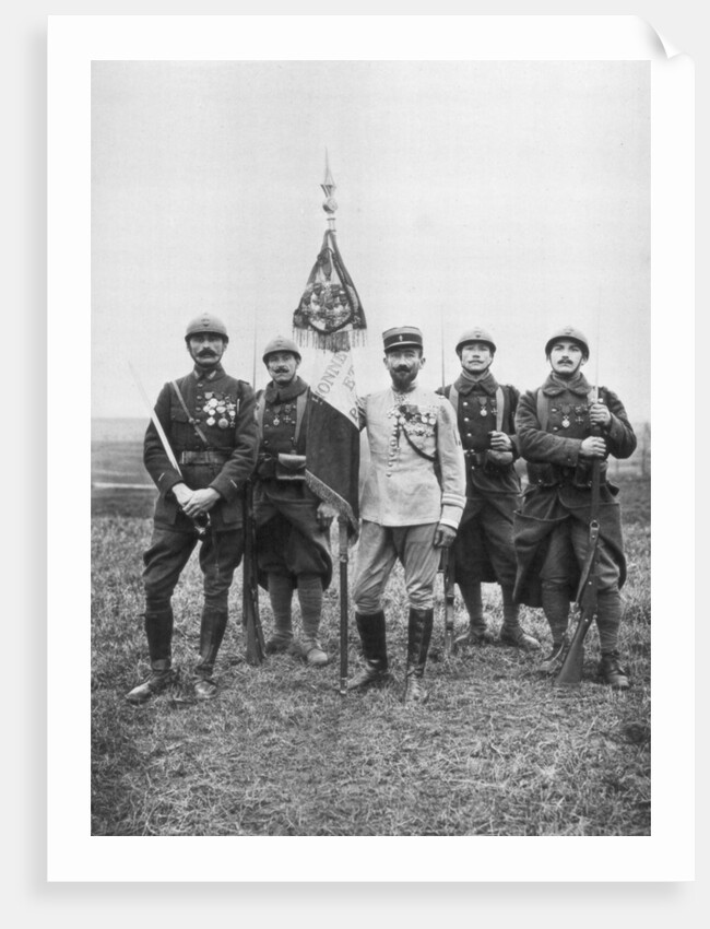 The flag of the 'Regiment de Marche,' of The French Foreign Legion by Anonymous