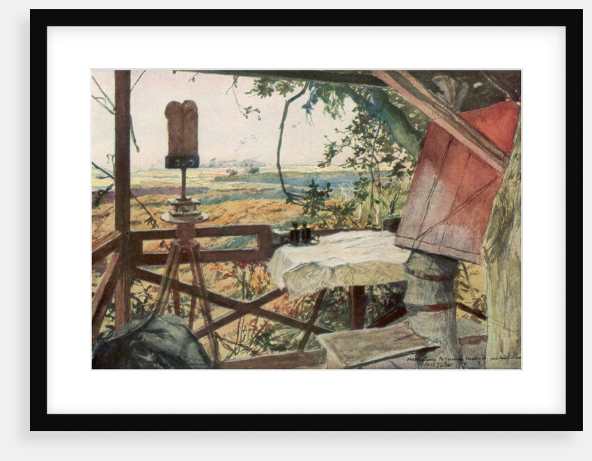 'Observation post of General Mangin, 18th July 1918', Villers-Cotterets, Aisne, France by Francois Flameng