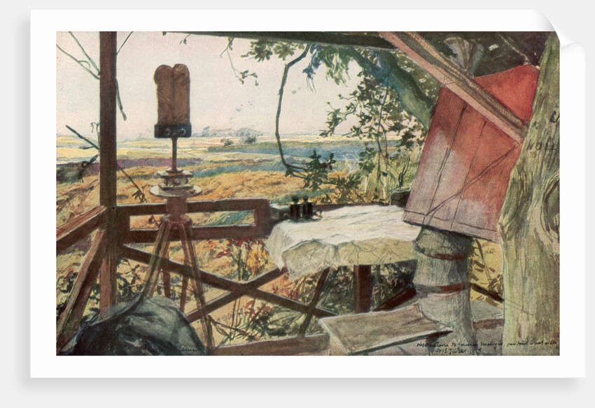 'Observation post of General Mangin, 18th July 1918', Villers-Cotterets, Aisne, France by Francois Flameng