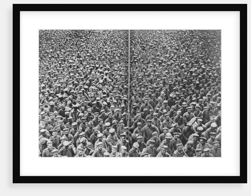 German prisoners captured by the 3rd and 4th British Armies, Somme, France by Anonymous
