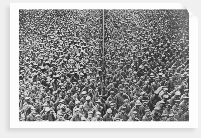 German prisoners captured by the 3rd and 4th British Armies, Somme, France by Anonymous