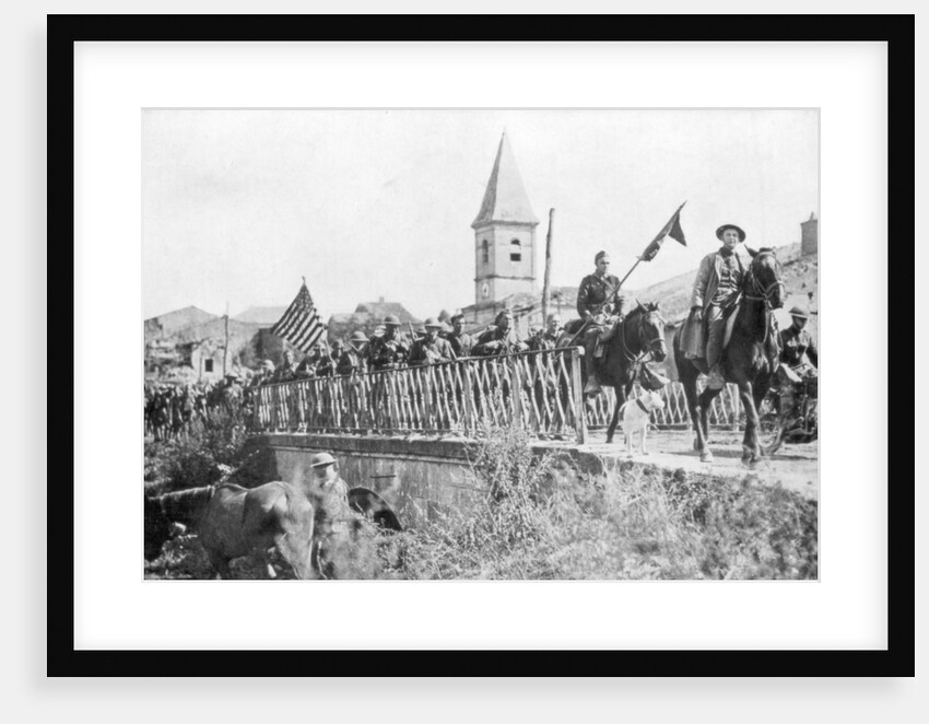 American soldiers entering the village of Nonsard, near Saint-Mihiel, France, 12-15 September 1918 by Anonymous