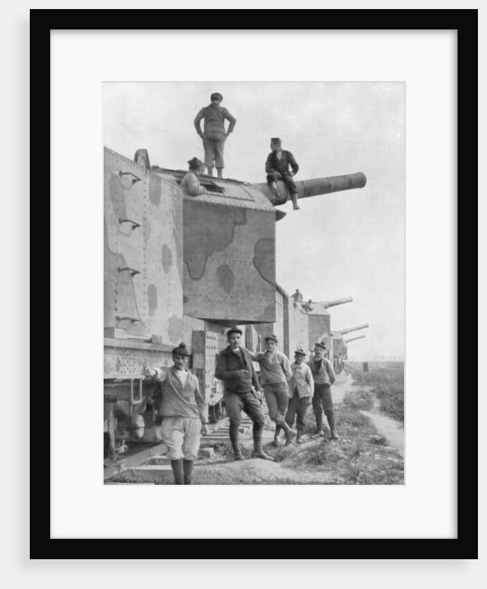 An armoured train battery by Anonymous