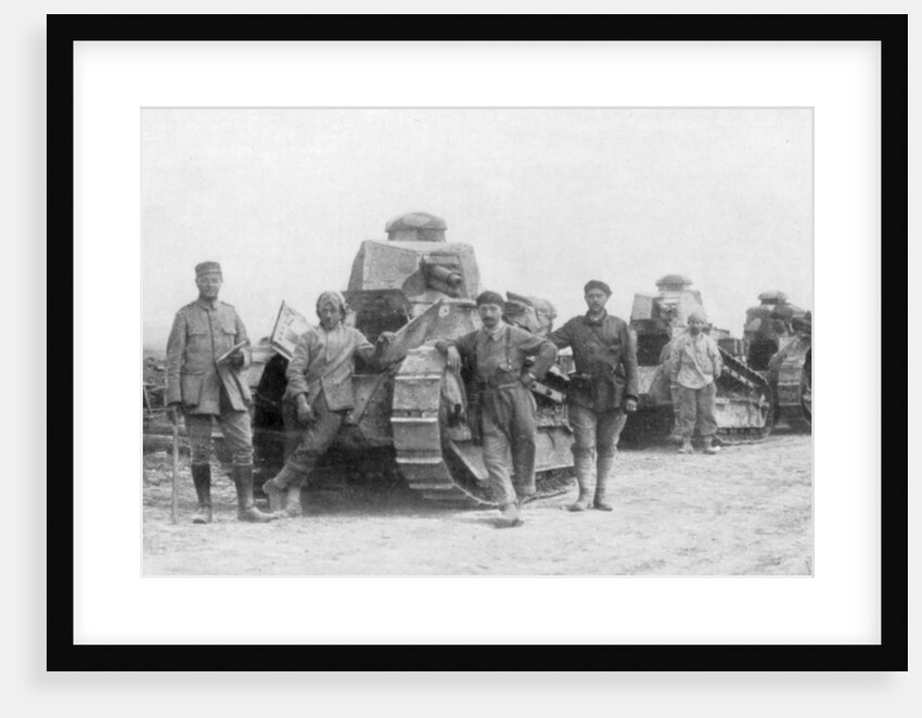 A group of light tanks, Soissons, France by Anonymous