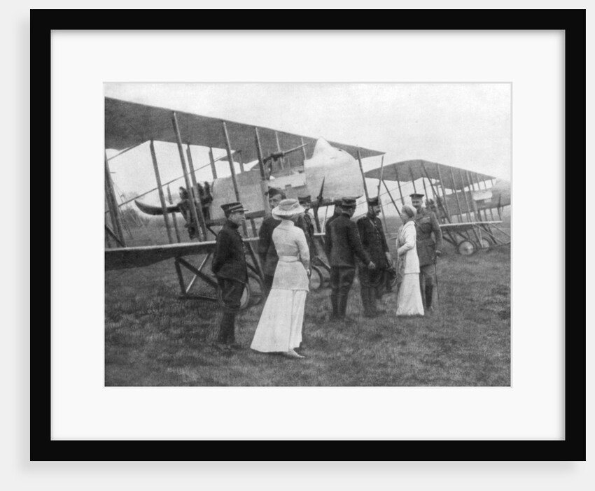 Queen Elisabeth of Belgium visiting Allied pilots by Anonymous