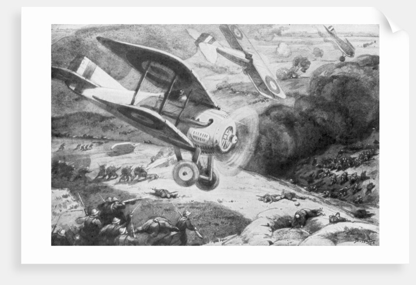 Air cavalry, attacking the infantry by Maurice Busset