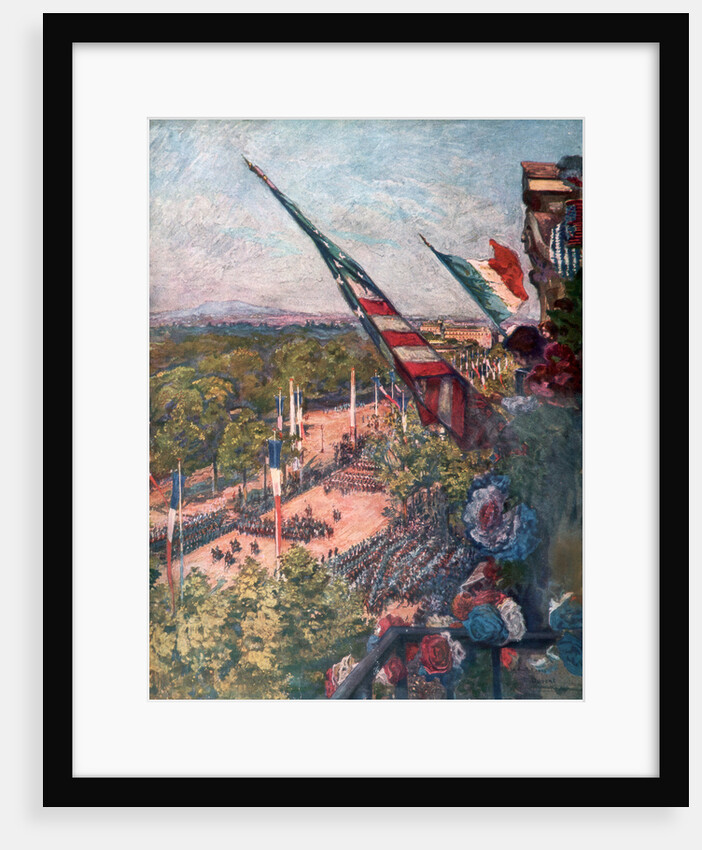 Grand victory parade, Avenue de la Grand Armee, Paris, France 14 July 1919 by Charles-Jules Duvent