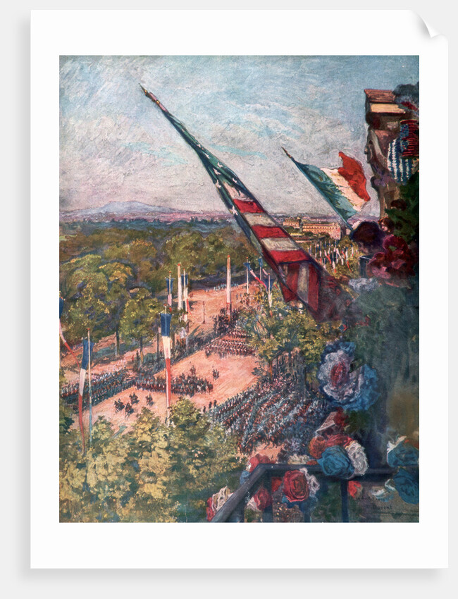 Grand victory parade, Avenue de la Grand Armee, Paris, France 14 July 1919 by Charles-Jules Duvent