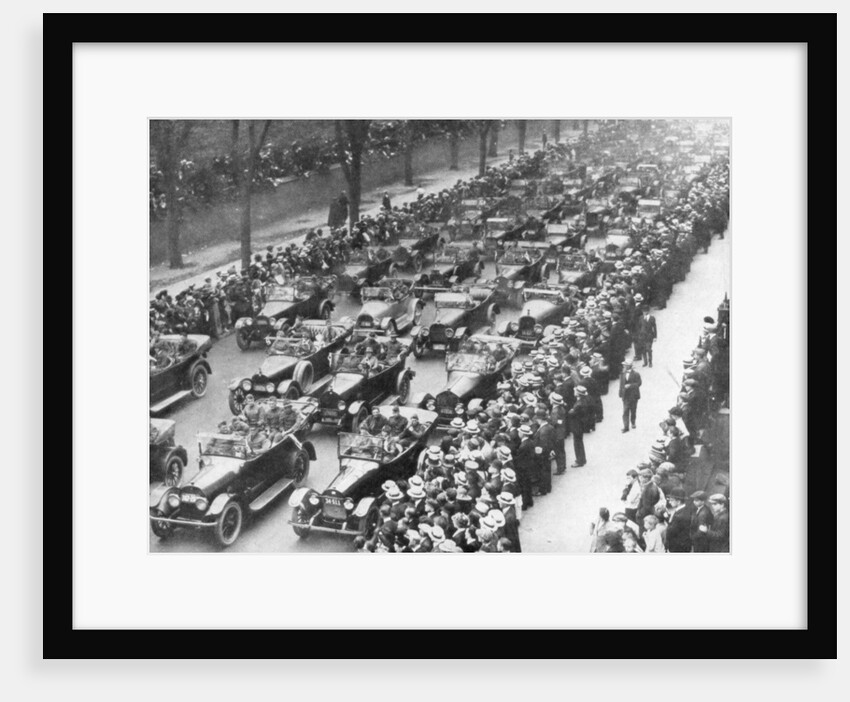 US 1st Army in the Victory Parade, New York, USA by Anonymous