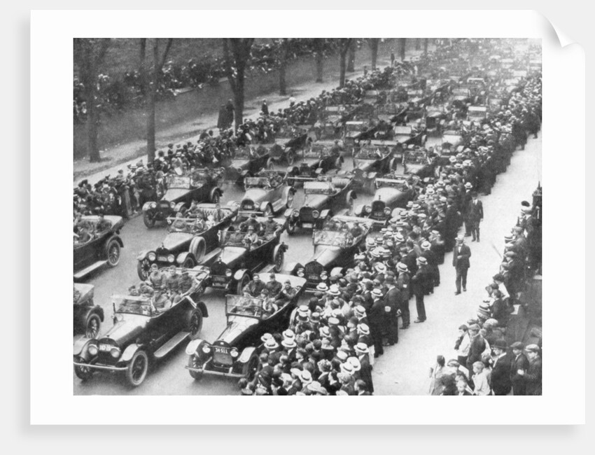 US 1st Army in the Victory Parade, New York, USA by Anonymous