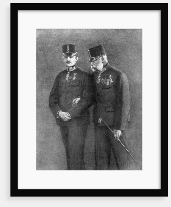 Emperor Franz Josef I of Austria and Archduke Charles Habsburg by Anonymous