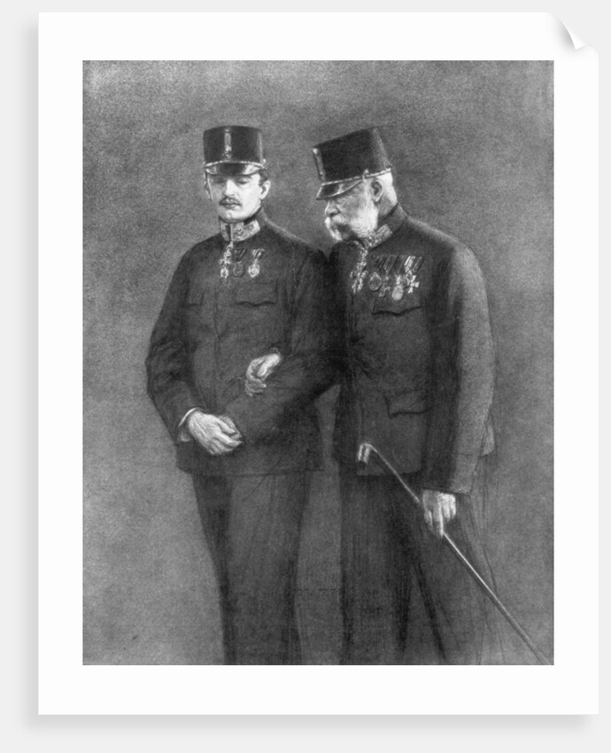 Emperor Franz Josef I of Austria and Archduke Charles Habsburg by Anonymous