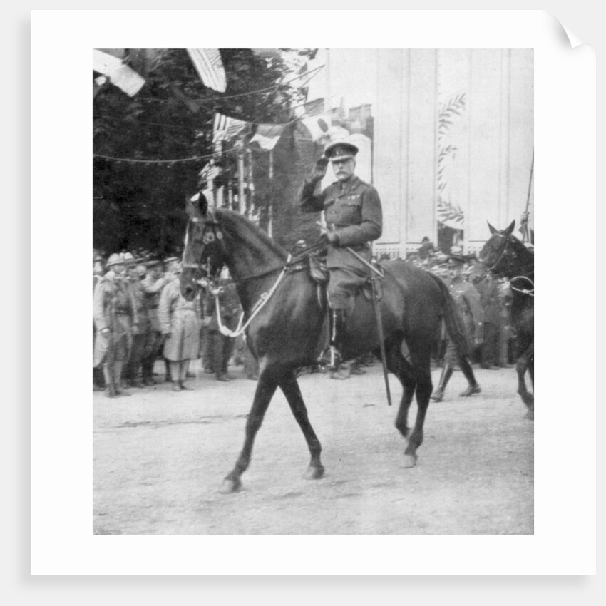 Field Marshal Sir Douglas Haig during the victory parade, Paris, France by Anonymous