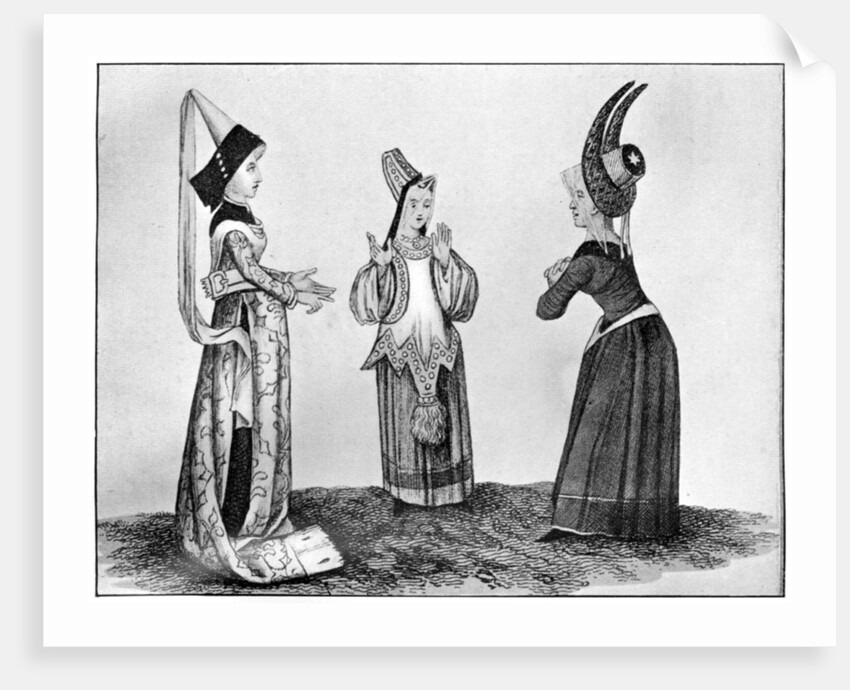 Horned and steeple headdresses by Anonymous