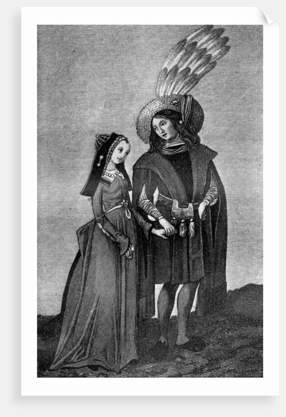 Male and female costume by Anonymous